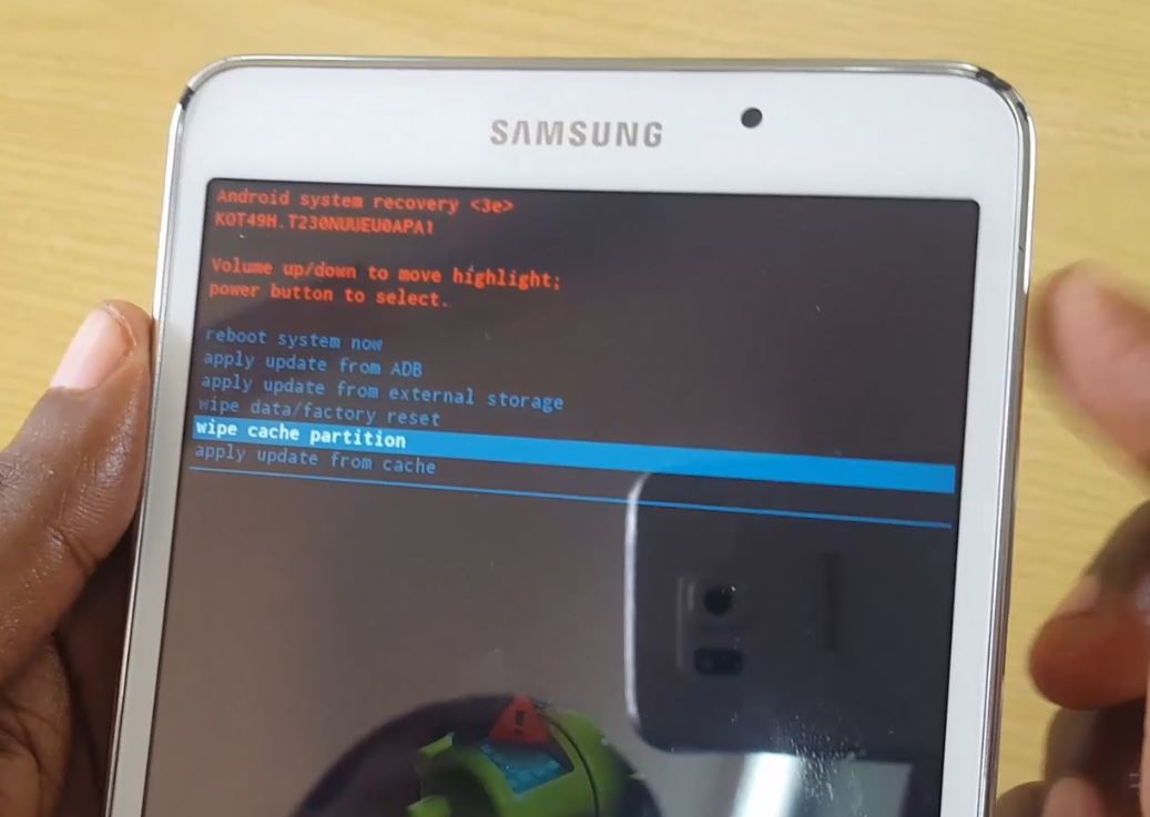 how to reboot samsung tablet