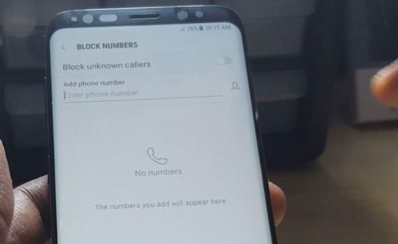 Galaxy S8 block Numbers and SMS - BlogTechTips