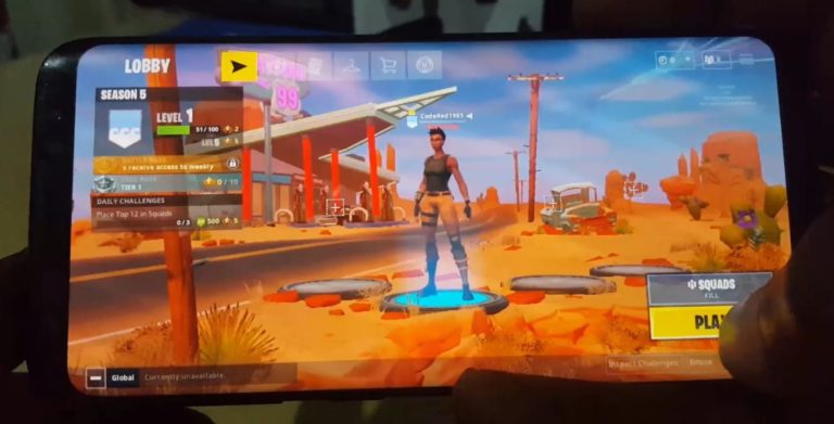 samsung tab s4 fortnite