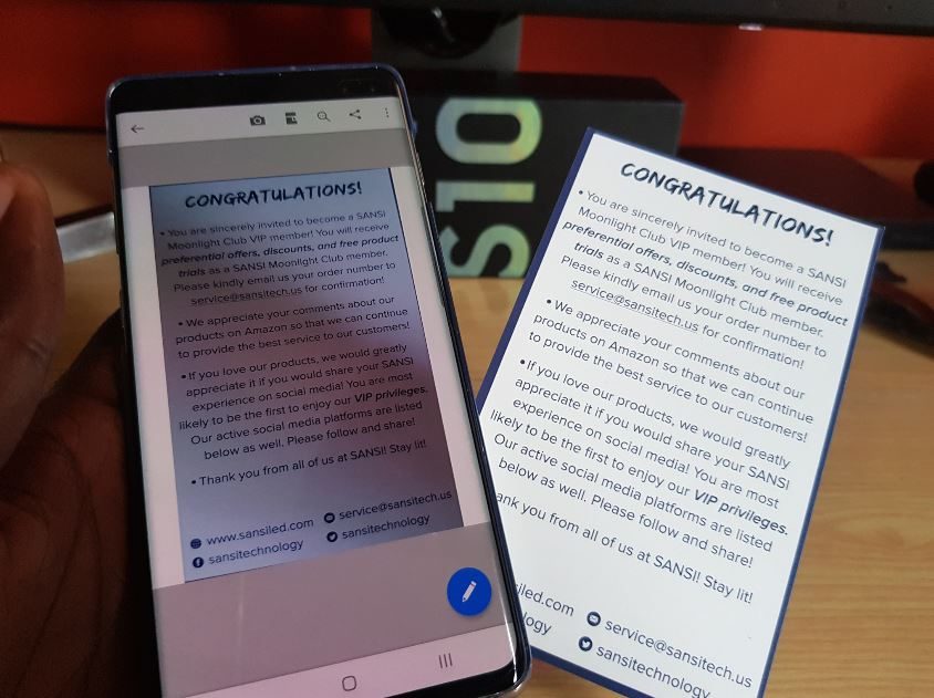 Scan Documents Save as or With Galaxy S10 Camera - BlogTechTips