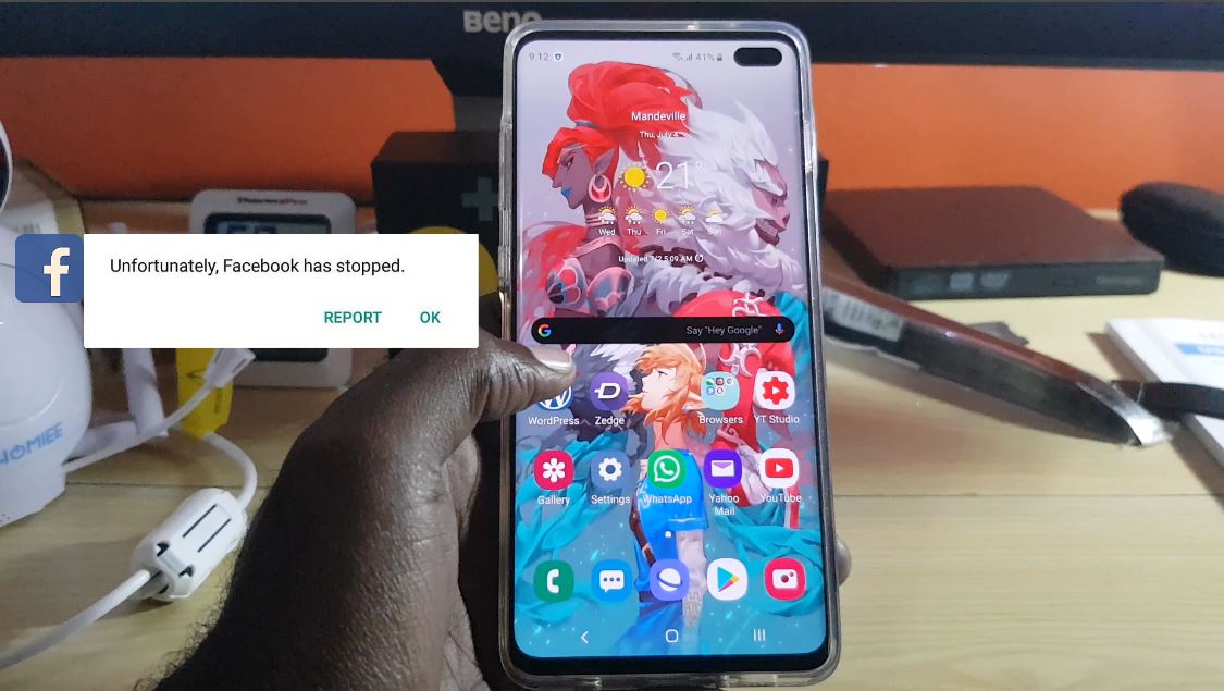 Fix Facebook Keeps Crashing Galaxy S10 Plus - BlogTechTips