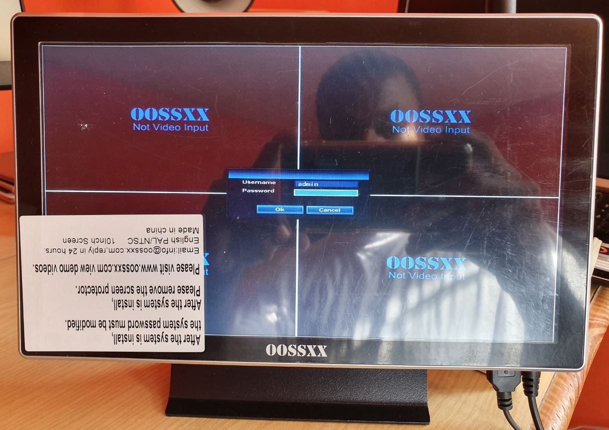 oossxx security camera setup