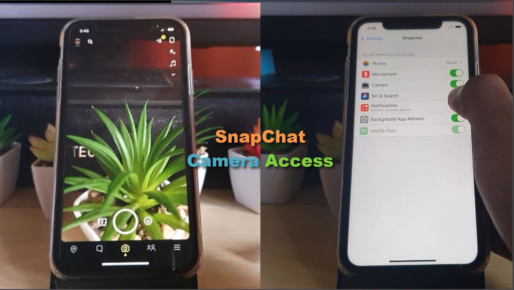 how to allow camera access on snapchat
