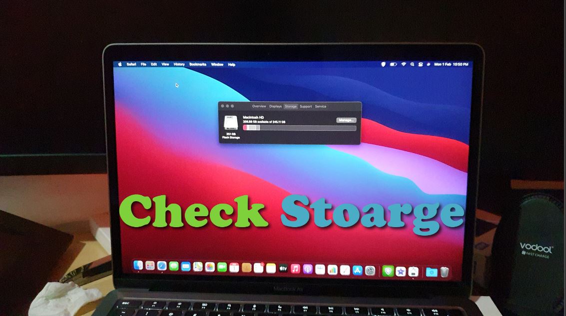 how to check macbook pro storage